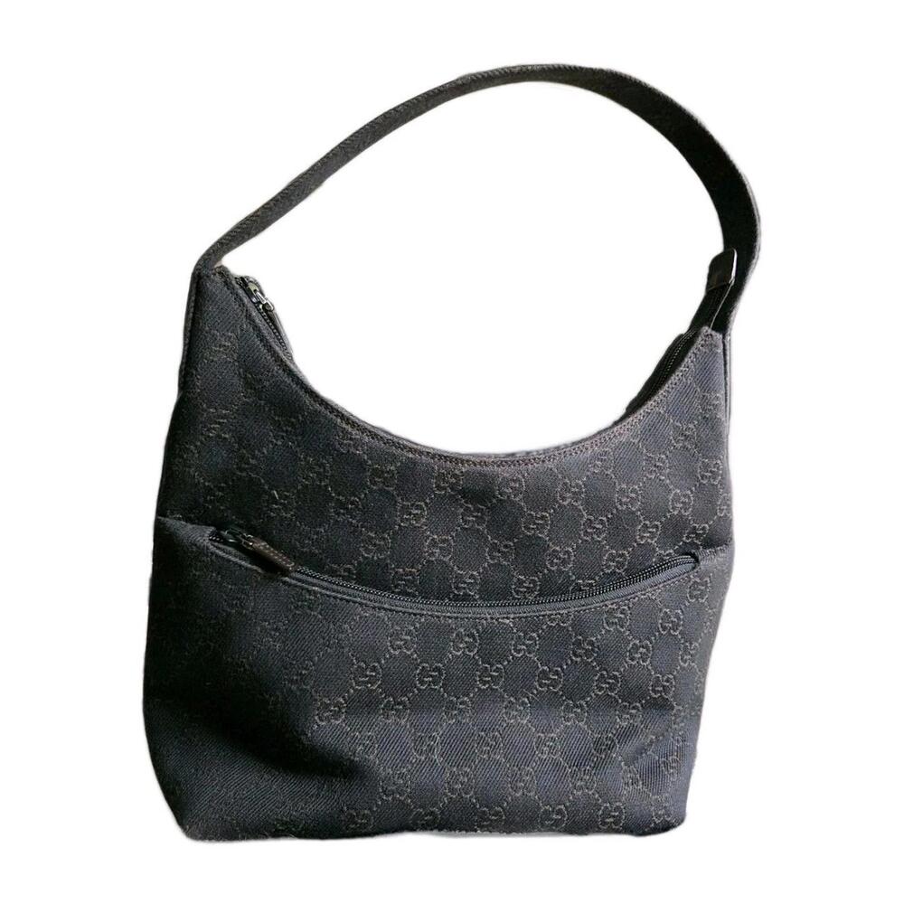 Gucci Vintage GG Handbag Canvas Black By Tom Ford